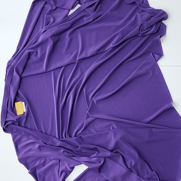 Linda Lundstrom Basics Purple Long Sleeves Cardigan Lightweight Size M/L - Picture 7 of 9